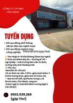 Công ty cp may hữu nghị – xí nghiệp 7 tuyển dụng gấp lao động ngành may công nghiệp