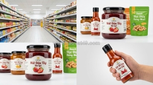 Công ty in decal dán chai lọ thực phẩm giá tốt