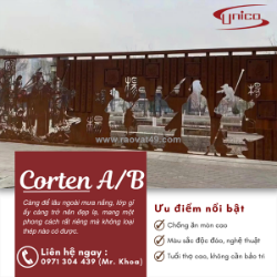Corten a/b – vẻ đẹp được tạo nên từ thời gian