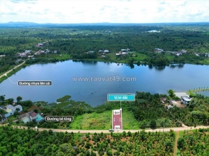 Cư kuin- đắk lắk đất giáp hồ tự nhiên dt 6*27m sẵn thổ cư kdc đông đường bê