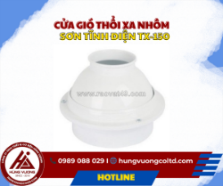 Cửa gió thổi xa nhôm sơn tĩnh điện tx-150