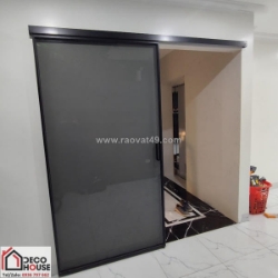 Cửa nhôm slim màu đen nhám: sang kiểu “luxury”