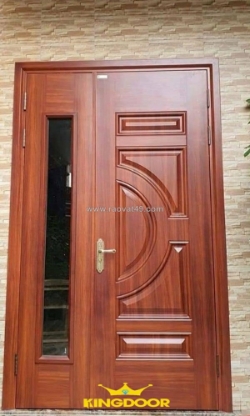 Cửa thép vân gỗ tại long thành mẫu cửa hiện đại – đồng nai |