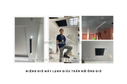 Cung cấp miệng gió nan bầu dục/miệng gió linear cho công trình lắp đặt điều hòa giấu trần