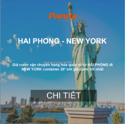 Cước tàu biển từ hải phòng đến new york, mỹ