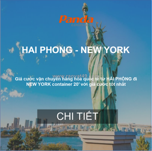 Cước tàu biển từ hải phòng đến new york, mỹ
