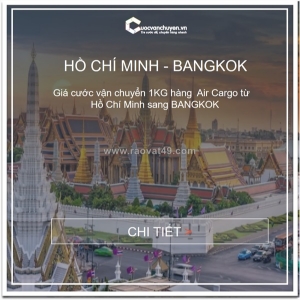 Cước vận tải hàng không từ hồ chí minh đi thái lan