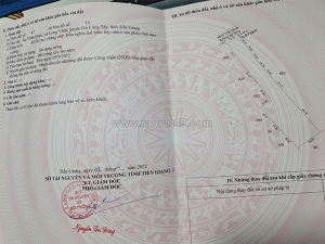 Đất đẹp – giá tốt  – chính chủ cần bán tại ấp vĩnh quế, xã long vĩnh, gò công