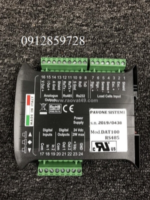 Đầu cân điện tử pavone dat100 truyền thông rs485