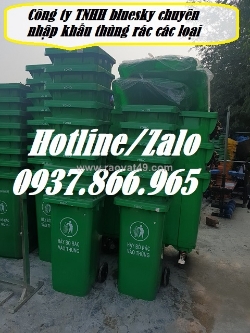Địa chỉ cung cấp thùng rác các loại, giá thùng rác 240l, thùng rác đạp chân
