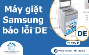 Dịch vụ sửa máy giặt samsung báo lỗi de uy tín, giá rẻ tại tp.hcm