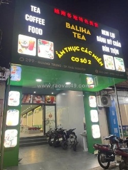 Do bận việc cá nhân, mình cần sang nhượng lại toàn bộ cửa hàng baliha tea – cơ