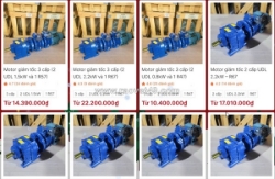 Động cơ giảm tốc tải nặng trục thẳng r