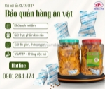 Dùng gói hút ẩm clay opp thịnh phong bảo quản bánh kẹo hiệu quả