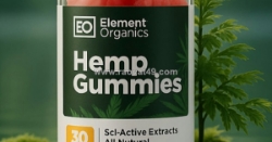 Element organics natural hemp gummies for anxiety, sleep, and stress support