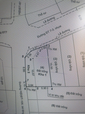 Gấp bán đất lô góc 2 mặt tiền đông thạnh 7-3 – giáp q12