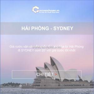 Giá cước vận chuyển hàng cont từ hải phòng đi sydney