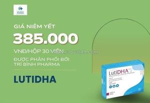 Giá niêm yết của sản phẩm lutidha plus tại trí bình pharma