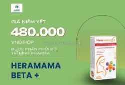 Giá niêm yết  heramama beta+ được phân phối chính hãng bởi trí bình pharm