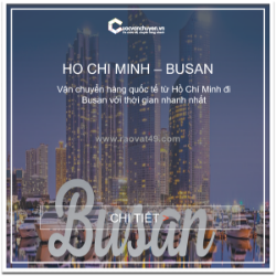 Giá vận chuyển hàng hóa từ việt nam đi cảng busan, hàn quốc