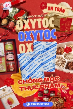 Giải pháp bảo quản hạt dinh dưỡng và bánh mứt hiệu quả với gói hút oxy oxytoc