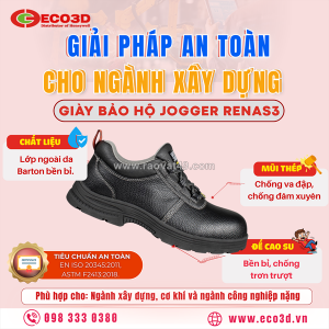 Giày bảo hộ safety jogger renas3 – an toàn, bền bỉ cho mọi ngành công nghiệp