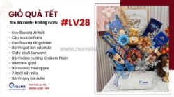 Giỏ quà tết 2026- mix sẵn khay da sang trọng làm quà tết doanh nghiệp