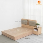 Giường ngủ gỗ công nghiệp có bọc nệm đầu giường