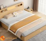 Giường ngủ gỗ công nghiệp có kệ trang trí thông minh