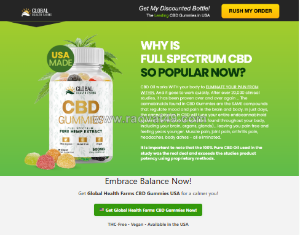 Global health farms cbd gummies usa review 2025: natural stress relief