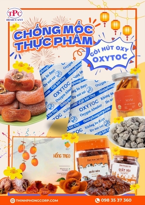 Gói hút oxy oxytoc – giải pháp bảo quản chống mốc bánh mứt hiệu quả