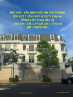 Hot hot - bán nhà phố căn góc đường tôn đức thắng kđt ecocity p.tân an, tp.buôn