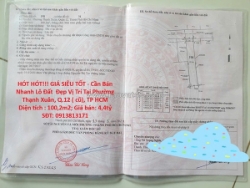 Hót hót!!! giá siêu tốt - cần bán nhanh lô đất đẹp vị trí tại quận 12, tp hcm