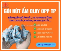 Hút ẩm clay - gói hút ẩm thịnh phong bảo quản bánh kẹo tết