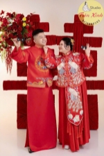 Hỷ phục bưng quả bigsize đậm chất truyền thống