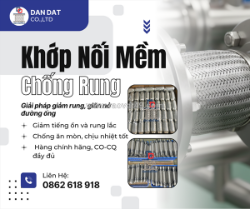 Khớp nối mềm inox – giải pháp chống rung, bù giãn nở cho đường ống