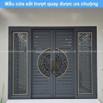 Lắp đặt cửa cổng sắt trượt quay giá tốt tphcm