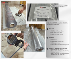 Màng nhựa pvc dẻo trong suốt đạt tiêu chuẩn an toàn, chi phí thấp
