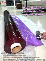 Màng pvc trong màu tím tạo điểm nhấn cho bao bì và phụ kiện