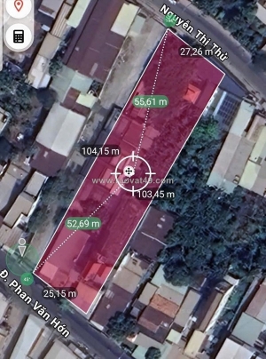 Mặt tiền (25x100) phan văn hớn – vị trí vàng làm gì cũng sinh lời