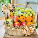 Mẫu giỏ trái cây đẹp sang trọng