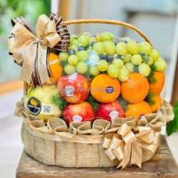 Mẫu giỏ trái cây đẹp sang trọng