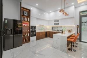 Mẫu tủ bếp chữ u hiện đại – bền đẹp, tối ưu không gian