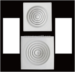 Miệng gió vuông tròn xoay 113c