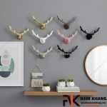 Móc treo tường đầu hươu - biểu tượng của sự trường thọ thịnh vượng