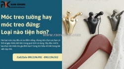 Móc treo tường hay móc treo đứng? loại nào tiện hơn