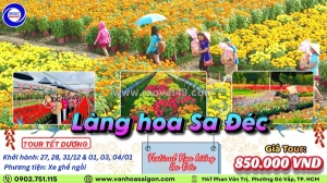 Một ngày đi ngắm hoa sa đéc tết dương lịch 2026 cùng sgc tourists