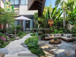 Nên đầu từ thiết kế sân vườn 500m2 chuyên nghiệp ở phú quốc dragon