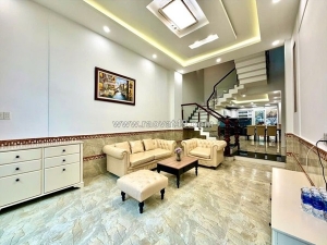 Nhà 4 tầng trần bá giao, quận gò vấp – hẻm xe tải có lề, 86,9m², full nội thất