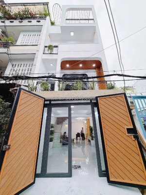 Nhà đẹp 4 tầng,hẻm xe hơi,nguyễn thị thập, tân thuận, quận 7, nhỉn 12